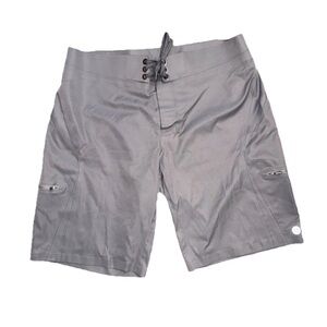 EUC Lululemon Men's Gray Board Shorts with Cargo Pockets Size 36